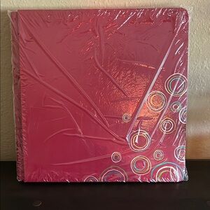 Creative Memories Red/Pink Album with Colorful Circles